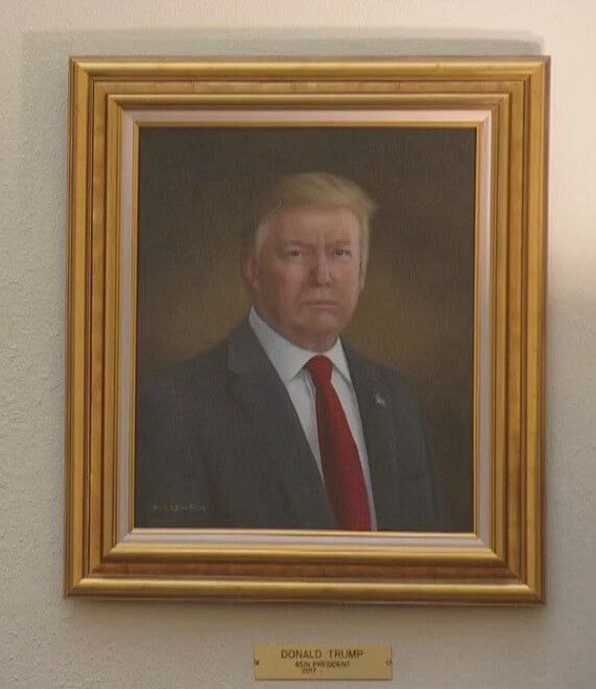 Трамп хоче, щоб цей портрет прибрали із галереї. Фото: соцмережі